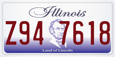 IL license plate Z947618