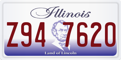 IL license plate Z947620