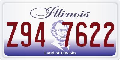 IL license plate Z947622