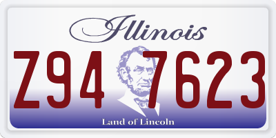 IL license plate Z947623