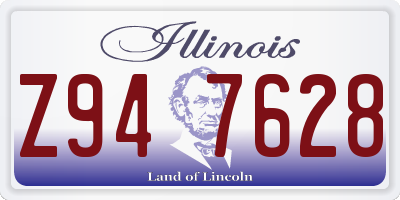 IL license plate Z947628