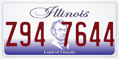 IL license plate Z947644
