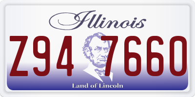 IL license plate Z947660