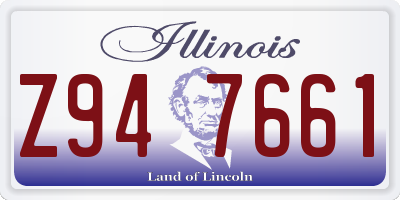 IL license plate Z947661