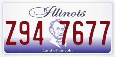 IL license plate Z947677