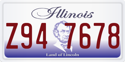 IL license plate Z947678