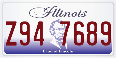 IL license plate Z947689