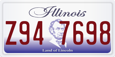 IL license plate Z947698