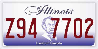 IL license plate Z947702