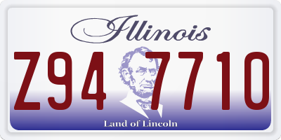 IL license plate Z947710