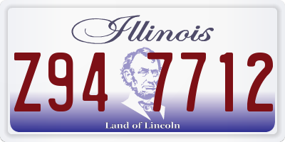 IL license plate Z947712