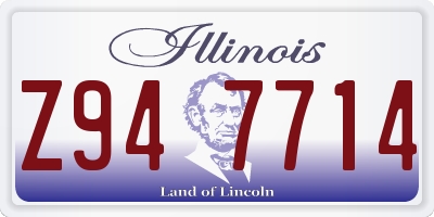 IL license plate Z947714