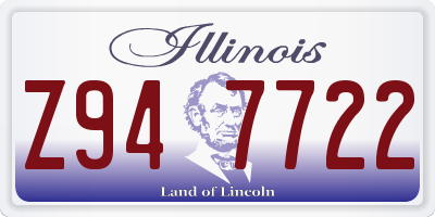 IL license plate Z947722