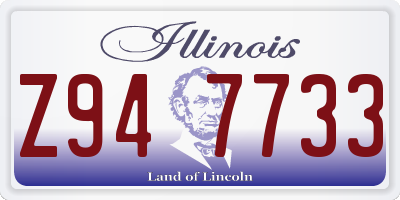 IL license plate Z947733