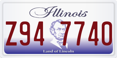 IL license plate Z947740