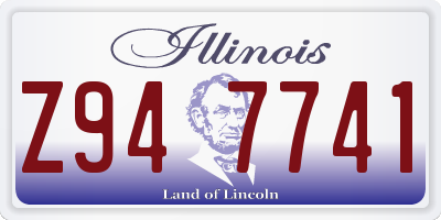 IL license plate Z947741
