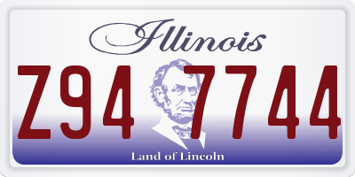 IL license plate Z947744