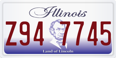 IL license plate Z947745