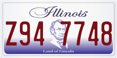 IL license plate Z947748