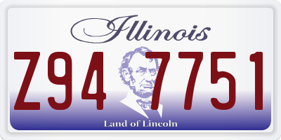 IL license plate Z947751