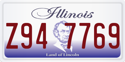 IL license plate Z947769