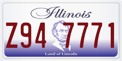 IL license plate Z947771