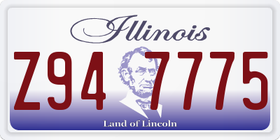 IL license plate Z947775