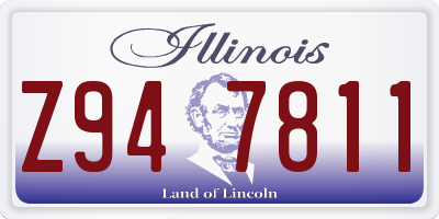 IL license plate Z947811