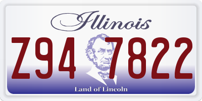 IL license plate Z947822