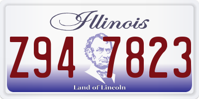 IL license plate Z947823