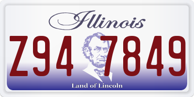 IL license plate Z947849