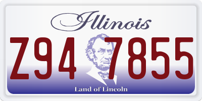 IL license plate Z947855