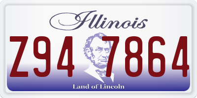 IL license plate Z947864