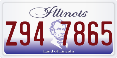 IL license plate Z947865
