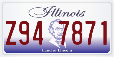IL license plate Z947871