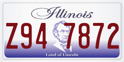 IL license plate Z947872
