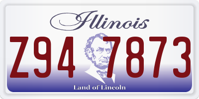 IL license plate Z947873