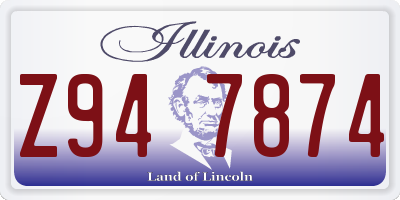 IL license plate Z947874