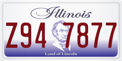IL license plate Z947877