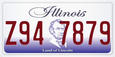 IL license plate Z947879
