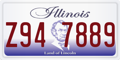 IL license plate Z947889