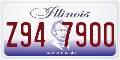 IL license plate Z947900