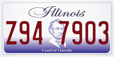 IL license plate Z947903