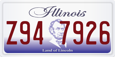 IL license plate Z947926