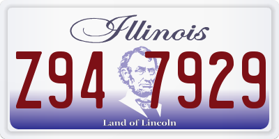 IL license plate Z947929