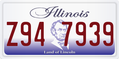 IL license plate Z947939