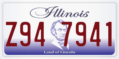 IL license plate Z947941