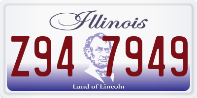 IL license plate Z947949