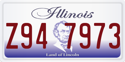 IL license plate Z947973