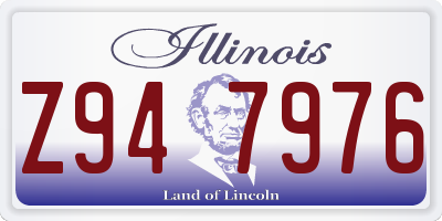 IL license plate Z947976